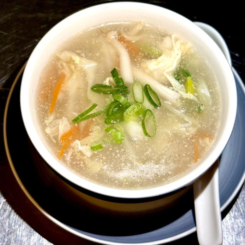 poulet aux vermicelles et champignons
